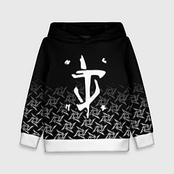 Толстовка-худи детская Doom ninja, цвет: 3D-белый