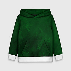 Толстовка-худи детская Абстракция - drops on an emerald, цвет: 3D-белый