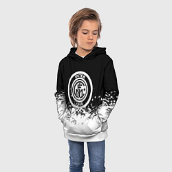 Толстовка-худи детская Inter краски, цвет: 3D-белый — фото 2