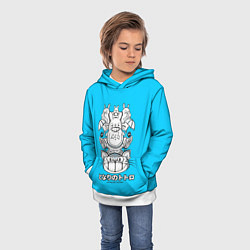 Толстовка-худи детская Тоторо аниме, цвет: 3D-белый — фото 2