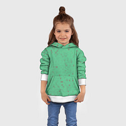 Толстовка-худи детская Color green brown, цвет: 3D-белый — фото 2