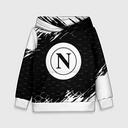 Толстовка-худи детская Napoli краски соты текстура, цвет: 3D-белый