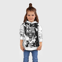 Толстовка-худи детская Juventus белый дым, цвет: 3D-белый — фото 2