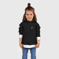 Толстовка-худи детская Ёлочные чудеса, цвет: 3D-белый — фото 2