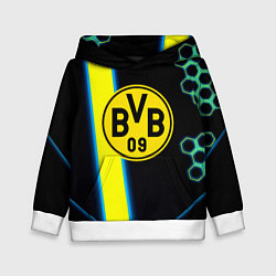 Толстовка-худи детская Borussia соты броня, цвет: 3D-белый