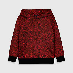Детская толстовка Текстура с размытием тёмный красный