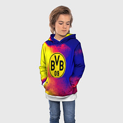 Толстовка-худи детская Borussia космические краски, цвет: 3D-белый — фото 2