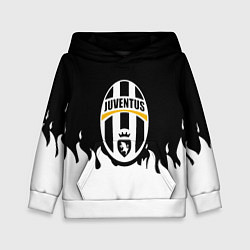 Толстовка-худи детская Juventus белый огонь, цвет: 3D-белый