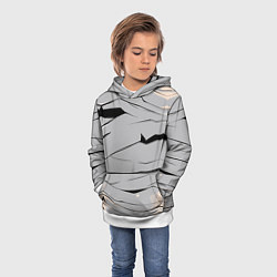Толстовка-худи детская Мумия бинты, цвет: 3D-белый — фото 2