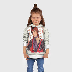 Толстовка-худи детская David Bowie Rebel Rebel, цвет: 3D-белый — фото 2