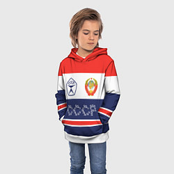 Толстовка-худи детская Символика и знаки СССР, цвет: 3D-белый — фото 2