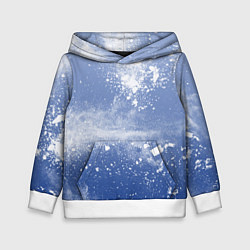 Толстовка-худи детская Снежки попали в тебя, цвет: 3D-белый
