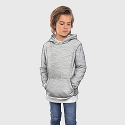 Толстовка-худи детская Снег сугробы, цвет: 3D-белый — фото 2