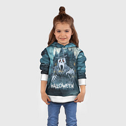 Толстовка-худи детская Дух у замка, цвет: 3D-белый — фото 2