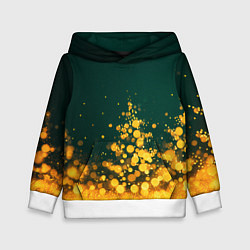 Детская толстовка Новогодние елочки из боке