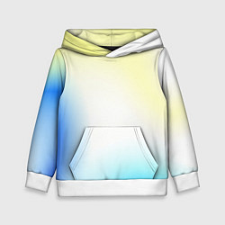 Толстовка-худи детская Color yellow blue white, цвет: 3D-белый