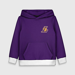 Толстовка-худи детская NBA Lakers, цвет: 3D-белый