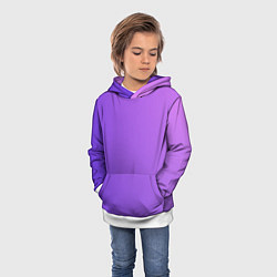 Толстовка-худи детская The color is purple, цвет: 3D-белый — фото 2