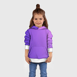 Толстовка-худи детская The color is purple, цвет: 3D-белый — фото 2