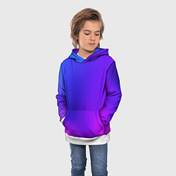 Толстовка-худи детская Color multicolored gradient, цвет: 3D-белый — фото 2