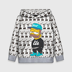 Толстовка-худи детская Bart Just Us, цвет: 3D-меланж
