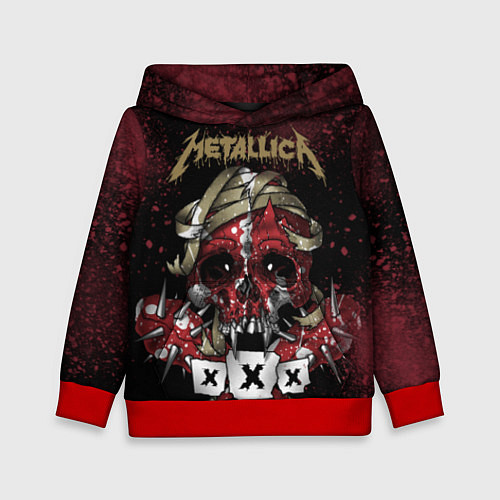 Детская толстовка Metallica: XXX / 3D-Красный – фото 1