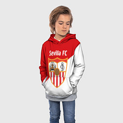 Толстовка-худи детская Sevilla FC, цвет: 3D-меланж — фото 2