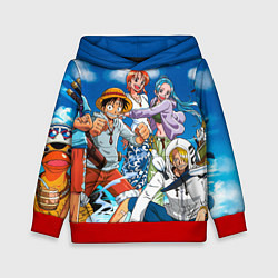 Толстовка-худи детская One Piece, цвет: 3D-красный
