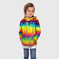 Толстовка-худи детская Tie dye, цвет: 3D-белый — фото 2