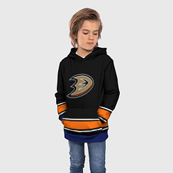 Толстовка-худи детская Anaheim Ducks Selanne, цвет: 3D-синий — фото 2