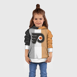 Толстовка-худи детская Philadelphia Flyers, цвет: 3D-белый — фото 2