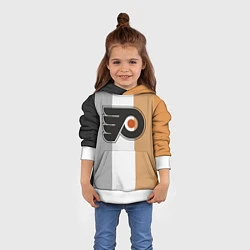 Толстовка-худи детская Philadelphia Flyers, цвет: 3D-белый — фото 2