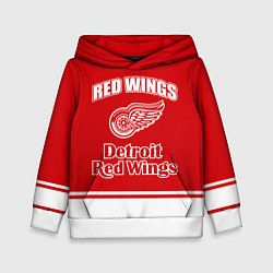 Толстовка-худи детская Detroit red wings, цвет: 3D-белый