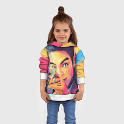 Толстовка-худи детская Big Bang Art, цвет: 3D-белый — фото 2