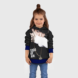 Толстовка-худи детская BTS: Hood by air, цвет: 3D-синий — фото 2