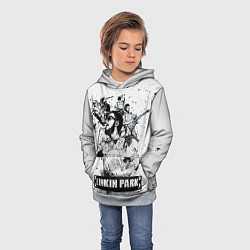 Толстовка-худи детская Linkin Park, цвет: 3D-меланж — фото 2