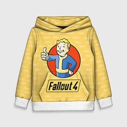Толстовка-худи детская Fallout 4: Pip-Boy, цвет: 3D-белый