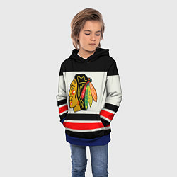 Толстовка-худи детская Chicago Blackhawks, цвет: 3D-синий — фото 2