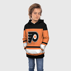 Толстовка-худи детская Philadelphia Flyers, цвет: 3D-черный — фото 2