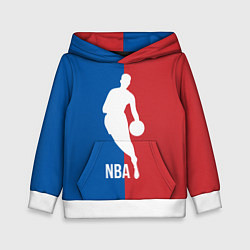 Толстовка-худи детская Эмблема NBA, цвет: 3D-белый