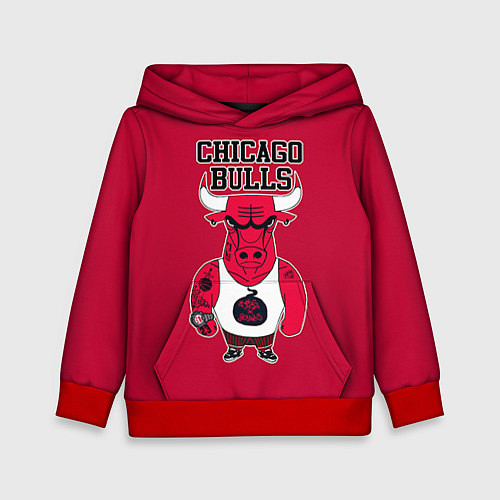 Детская толстовка Chicago bulls / 3D-Красный – фото 1