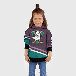 Толстовка-худи детская Anaheim Ducks Selanne, цвет: 3D-черный — фото 2