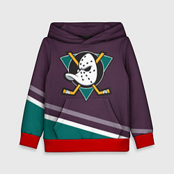 Толстовка-худи детская Anaheim Ducks Selanne, цвет: 3D-красный