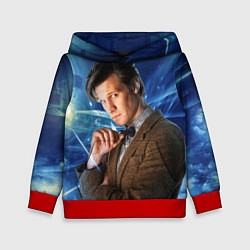 Толстовка-худи детская 11th Doctor Who, цвет: 3D-красный