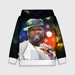 Толстовка-худи детская 50 cent, цвет: 3D-белый