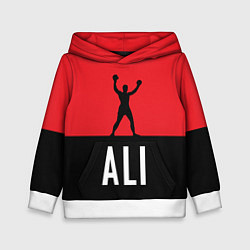 Толстовка-худи детская Ali Boxing, цвет: 3D-белый