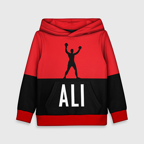 Детская толстовка Ali Boxing / 3D-Красный – фото 1