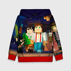 Толстовка-худи детская Minecraft Men's, цвет: 3D-красный