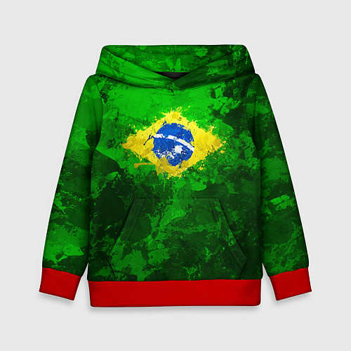 Детская толстовка Бразилия / 3D-Красный – фото 1