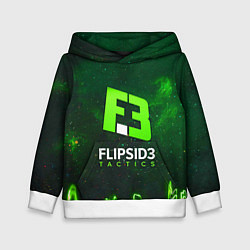 Толстовка-худи детская Flipsid3 Tactics, цвет: 3D-белый